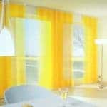 Flächenvorhang im Wohnzimmer