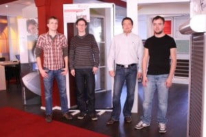Moritz Hollender (links), Sebastian Meyer, Rouven Rieper und Hans-Martin Neumann