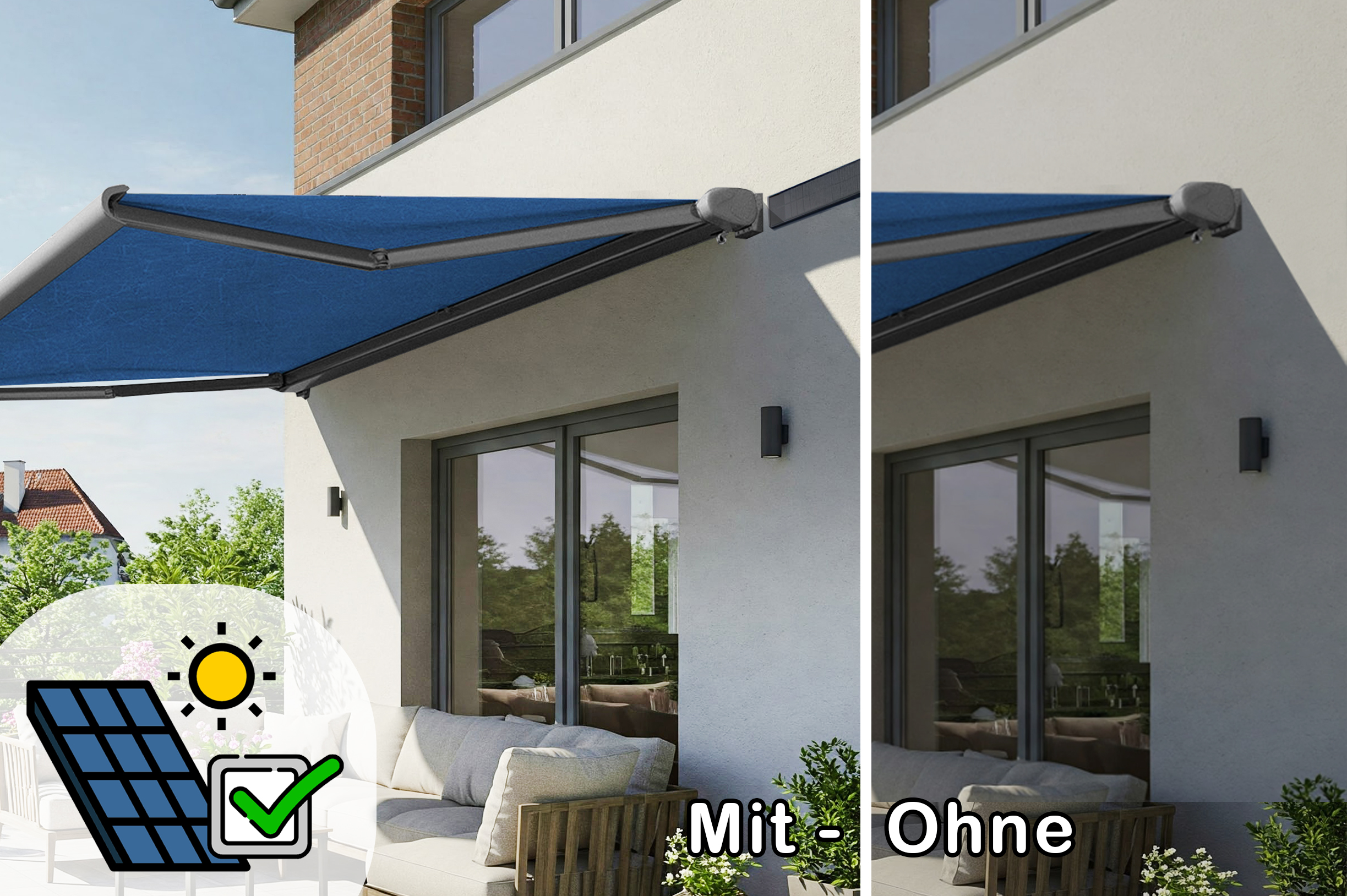 Solarmarkisen stehen für innovative Technologie und bieten deutliche Vorteile im modernen Sonnenschutz
