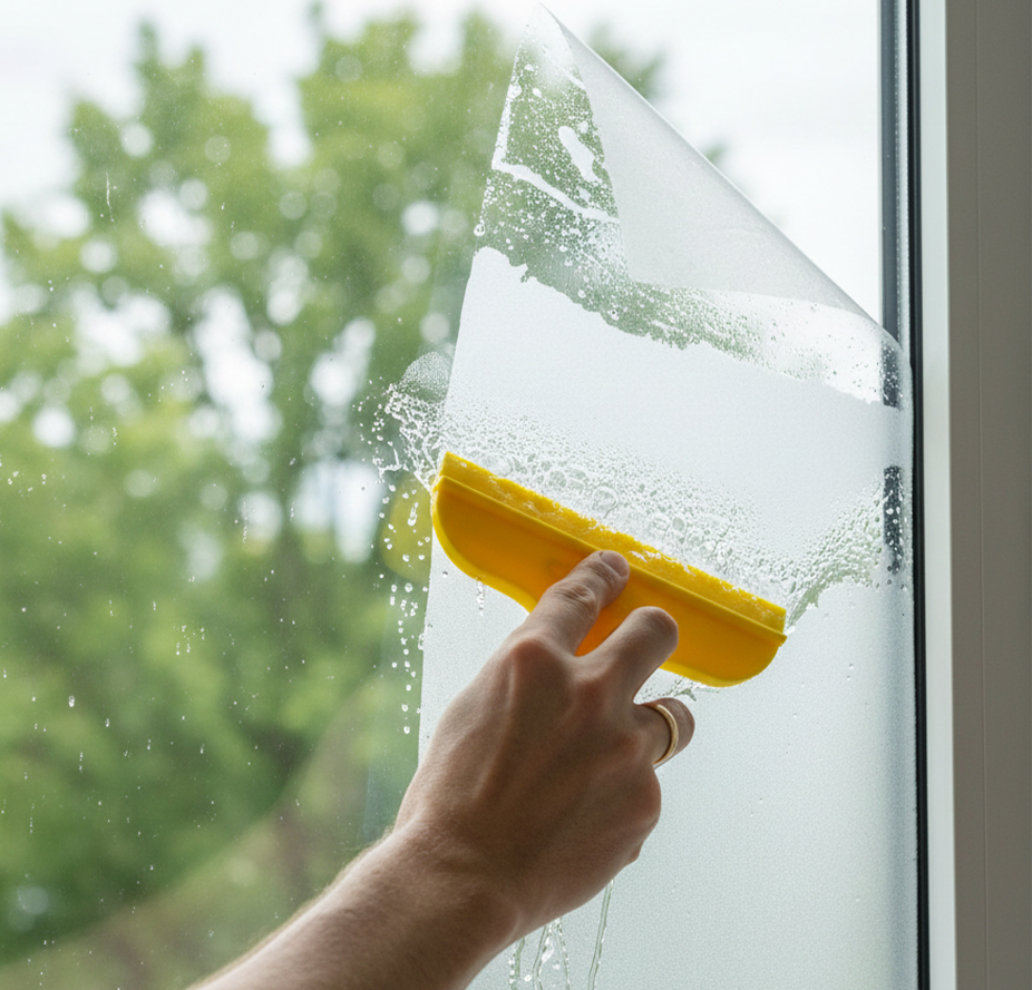 Fensterfolie einfach selbst anbringen für schnellen und effektiven Sichtschutz