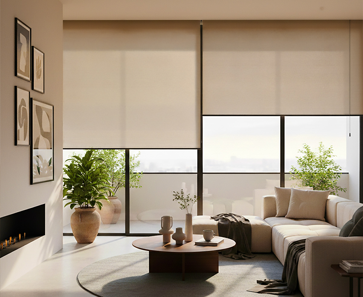 BiWie moderne Rollos das Spiel zwischen Innen und Außen perfekt inszenieren