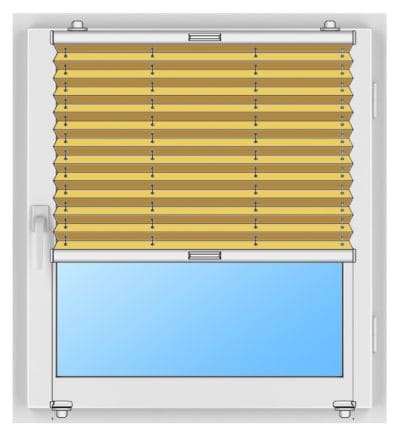 Auf den Fensterflügel geklemmt