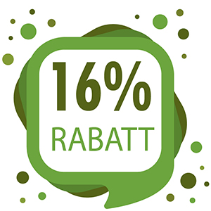 16 Prozent Rabatt Icon