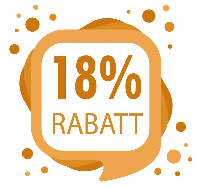 18 Prozent Rabatt Icon