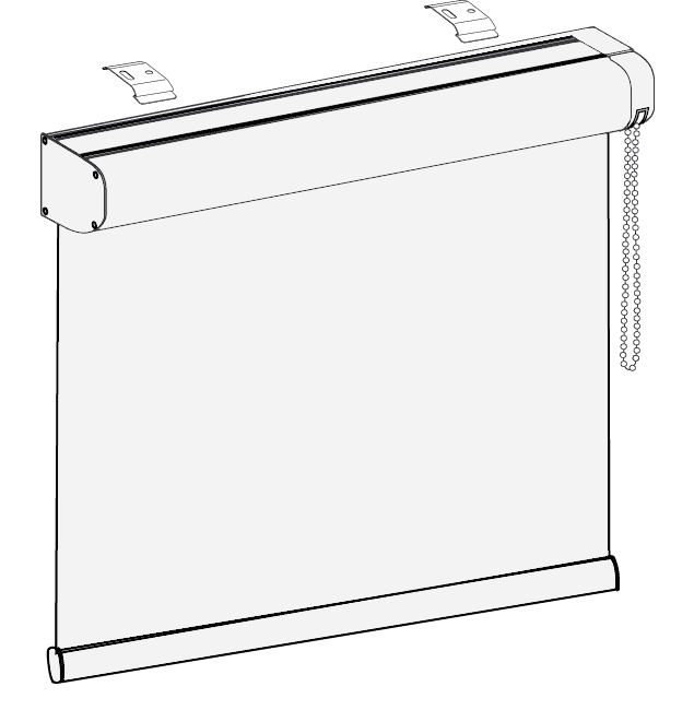 Kassettenrollo mit Kettenzug R4
