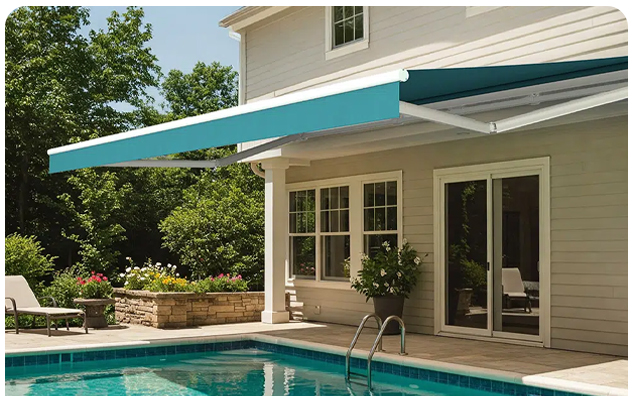 Sonnenschutz f&uuml;r den Teich oder Pool 