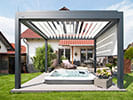 Brustor® Lamellendach B300, offen; Bild: © Brustor