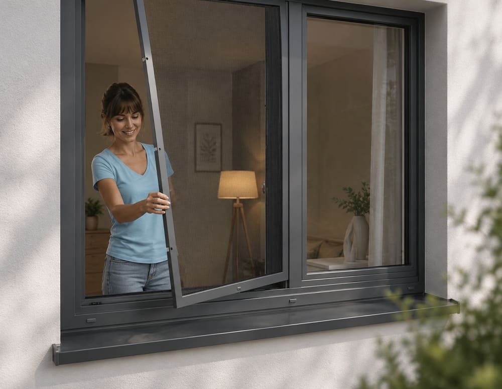Moderner Insektenschutz für Fenster
