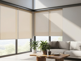 Klassisches Rollo, beige