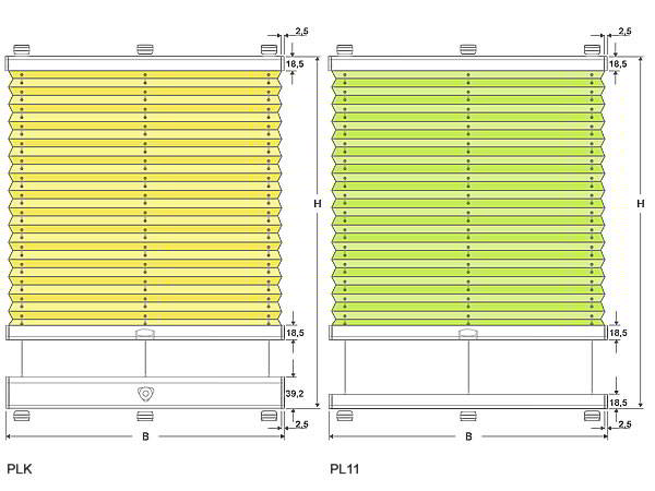 Plissee Plafond Systeme