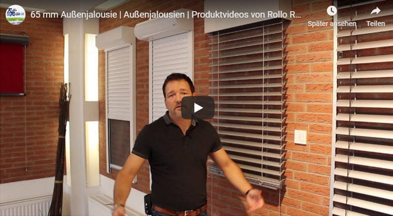 Youtube Film Vorschaubild - Aussenjalousie 65mm
