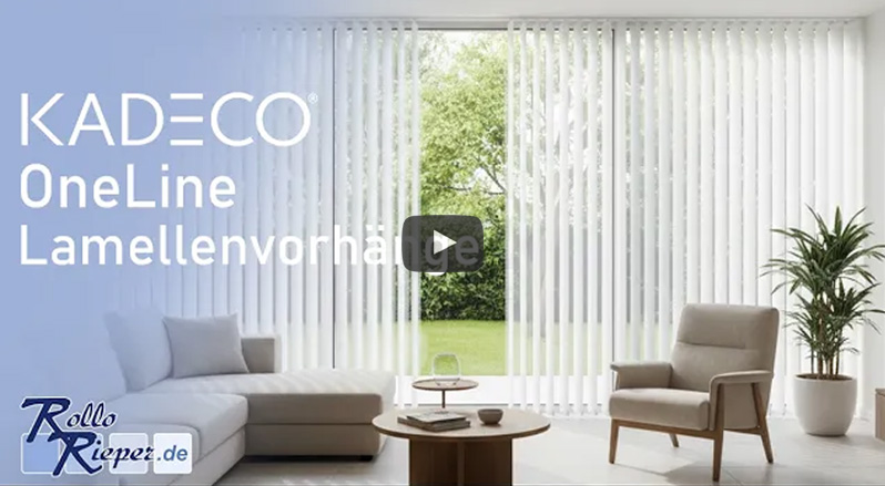 Youtube Film Vorschaubild - Lamellenvorhang Oneline