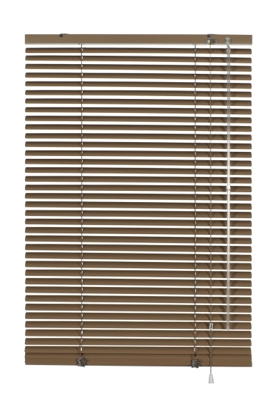 Aluminium Jalousie 25 mm, mocca, verschiedene Größen