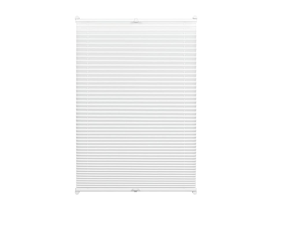 Easyfix Thermo Plissee mit 2 Bedienschienen, verschiedene Gr&ouml;&szlig;en, abdunkelnd, wei&szlig;