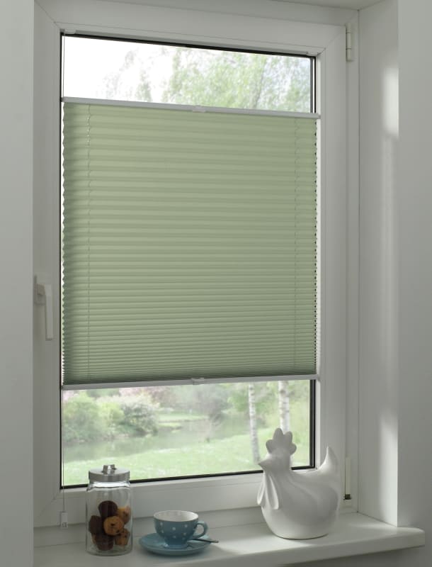 Gardinia EasyFix-Plissee 'Greta' mintgrün 70 x 130 cm 7-teilig