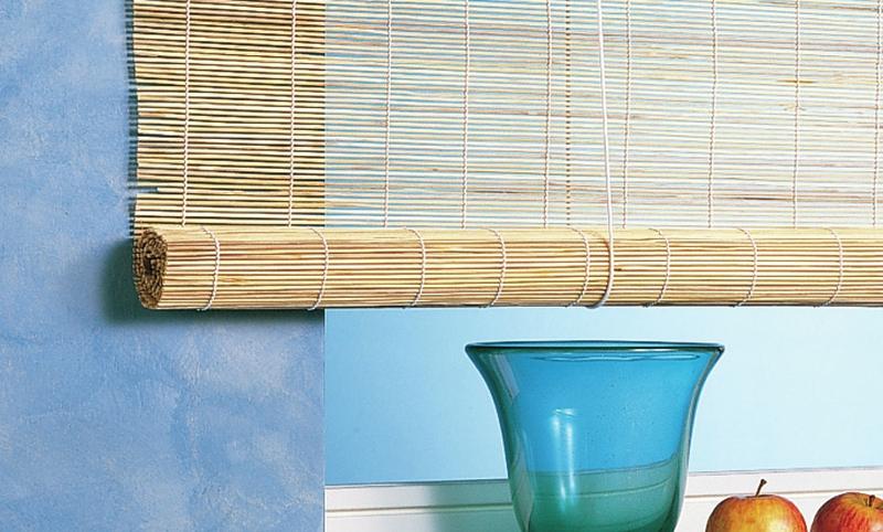 Bambus-Rollo, Roll-up, natur