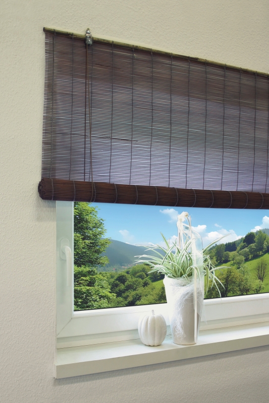 Bambus-Rollo, Roll-up, schoko