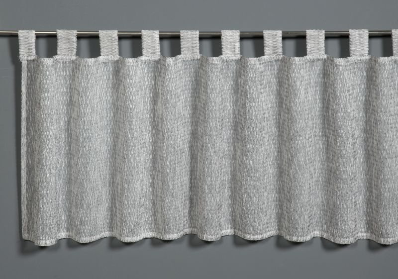 Bistrogardine Jacquard-Voile Wave, silbergrau