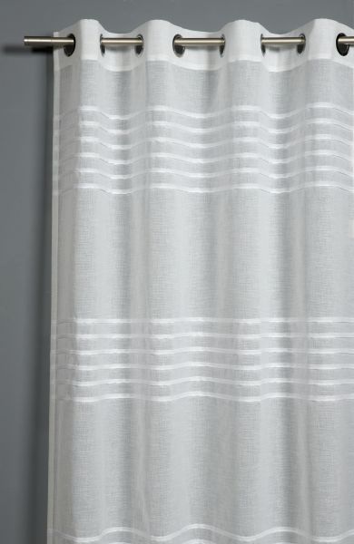 Schal mit Ösen Etamine 3-D Streifen