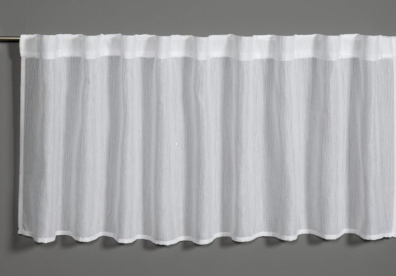 Bistrogardine Jacquard-Voile, weiß